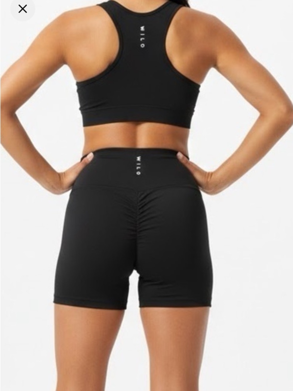WILO The Label Shorts Scrunch Bum Short Black size XS